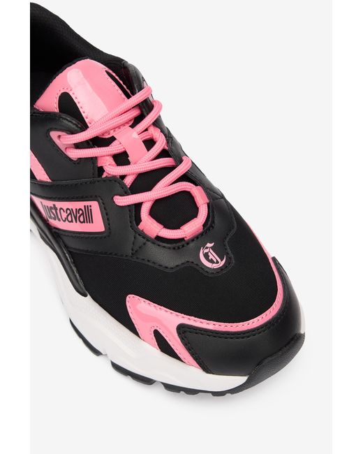 Roberto Cavalli Red And Chunky Sneakers