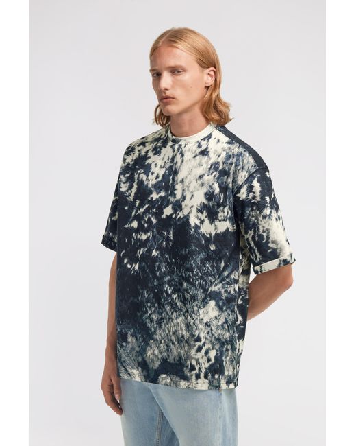 Roberto Cavalli Blue Appaloosa Print T-Shirt for men