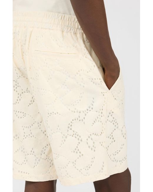 Roberto Cavalli White Ivory Bermuda Shorts for men