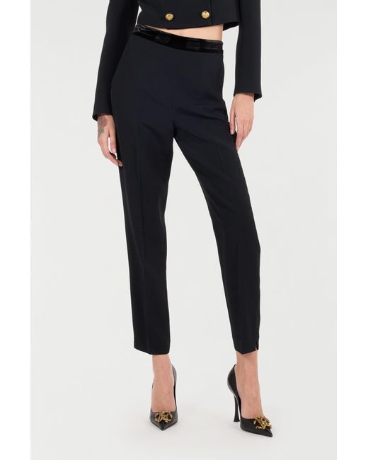 Roberto Cavalli Black Ankle-Length Pants