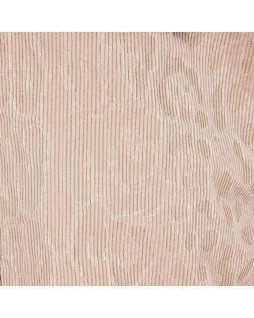 Roberto Cavalli Natural Cargo Pants With All-Over Jaguar Skin Pattern