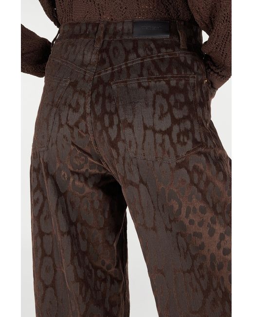 Roberto Cavalli Brown Jaguar Skin Corduroy Pants