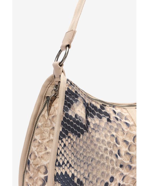 Roberto Cavalli White Torino Bag With Print