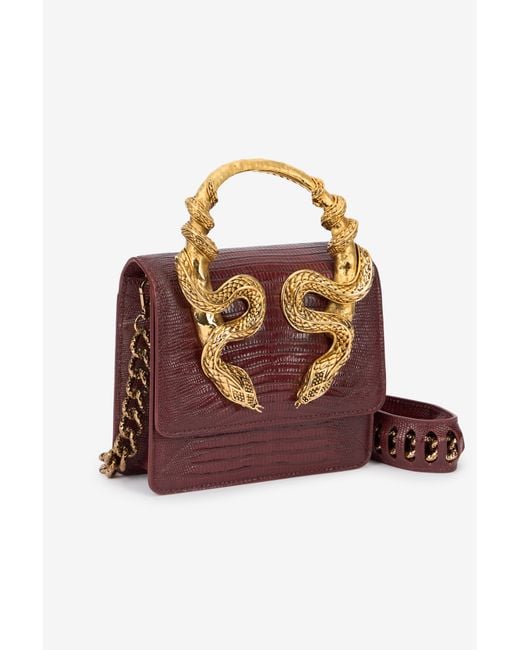 Roberto Cavalli Multicolor Serpentine Bag