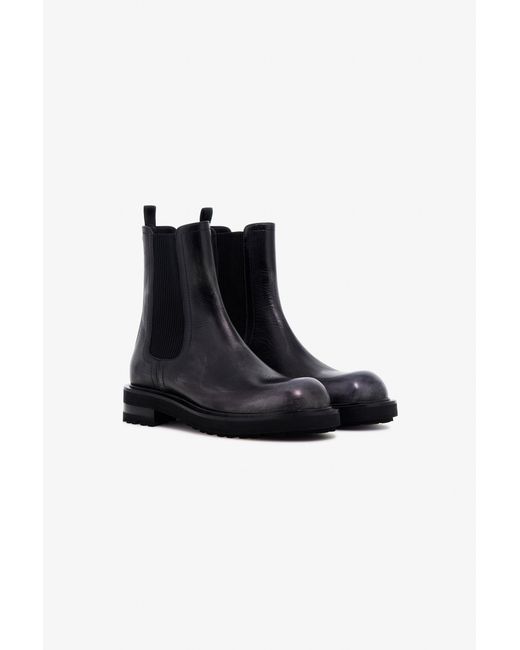 Roberto Cavalli Black Chelsea Boots for men