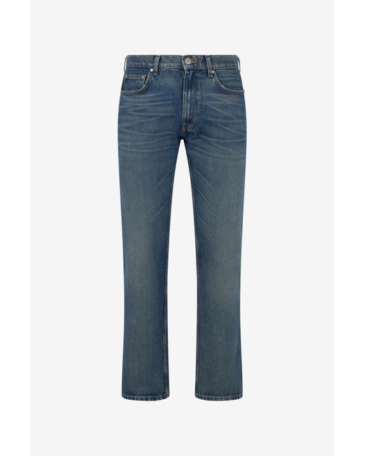 Roberto Cavalli Blue Jeans With Monogram Rc for men