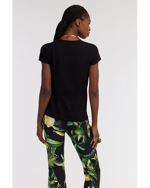 Roberto Cavalli Black Logo T-Shirt