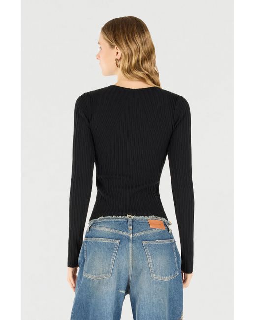 Maglia Con Charm Teste Di Serpente di Roberto Cavalli in Black