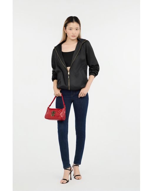 Chaqueta Negra Con Capucha Roberto Cavalli de color Black