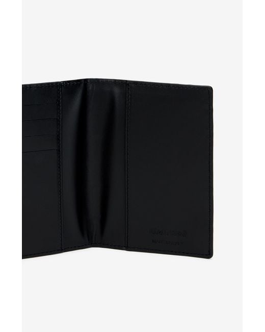 Roberto Cavalli Black Crocodile-Embossed Leather Wallet for men