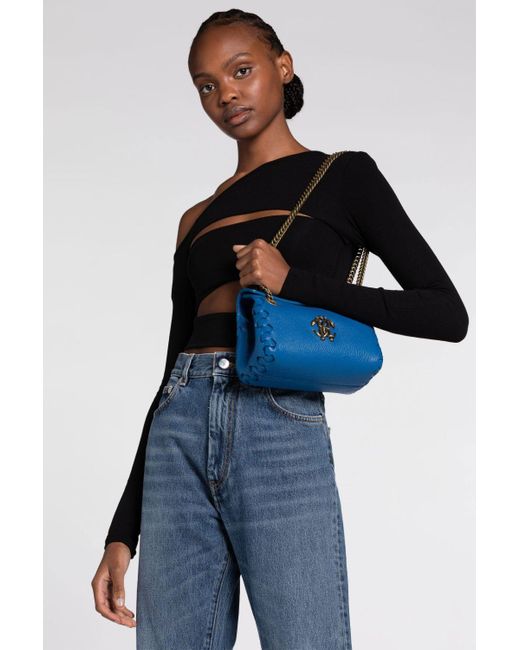 Roberto cavalli mirror snake shoulder bag sale