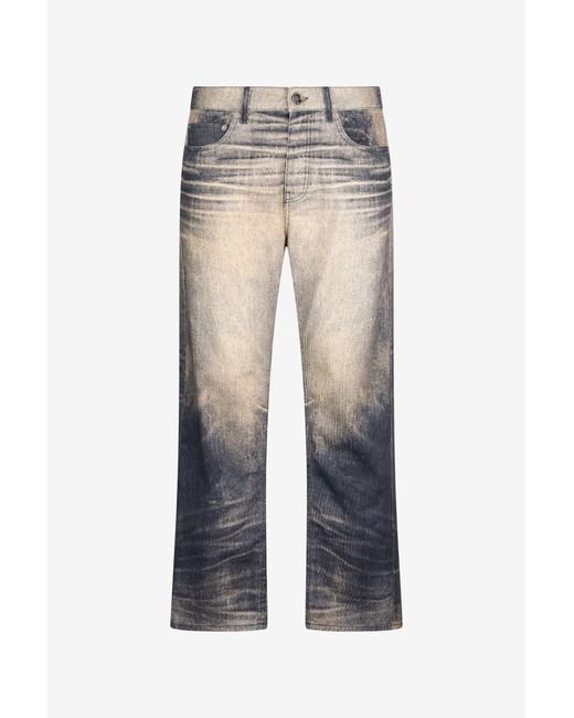 Roberto Cavalli White Jeans Trousers With Washed Effect for men
