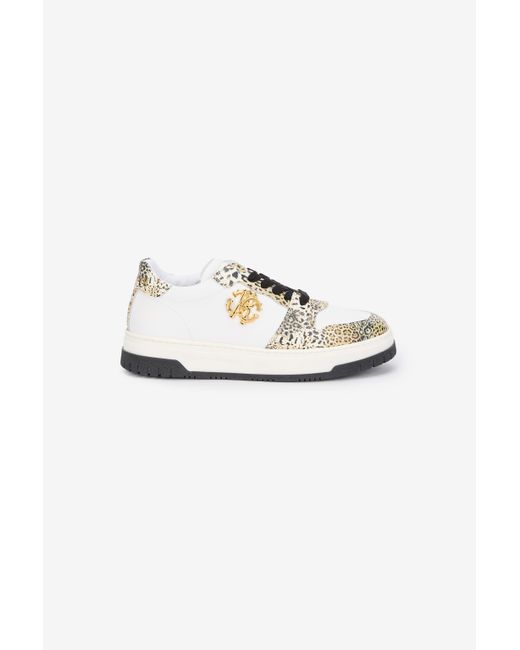 Sneaker À Imprimé Léopard Avec Monogram Rc Roberto Cavalli en coloris Multicolor