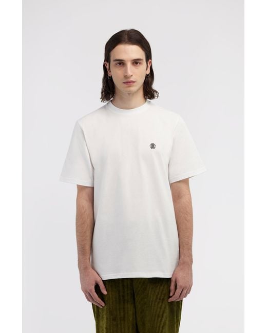 Roberto Cavalli White T-Shirt With Monogram Rc for men