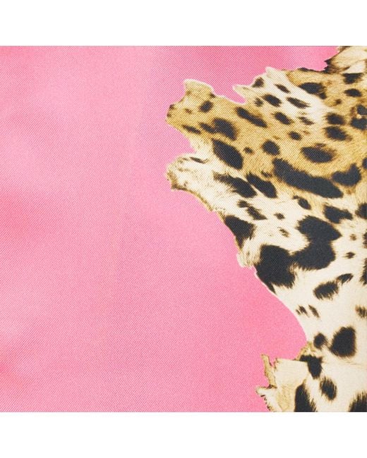Roberto Cavalli Pink Cavalli Pop Print Silk Shirt for men