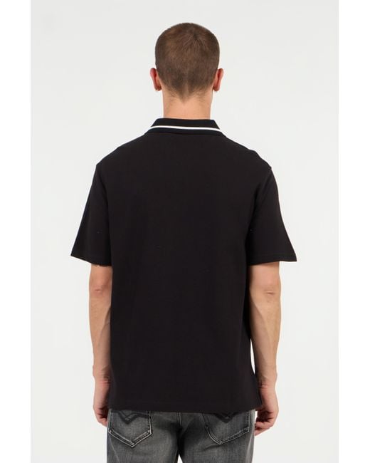 Roberto Cavalli Black Polo With Logo for men