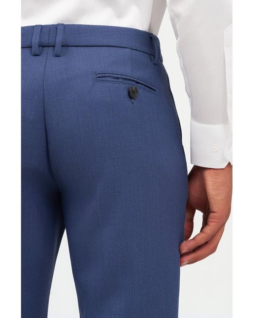 Roberto Cavalli Blue Mid-Rise Pants for men