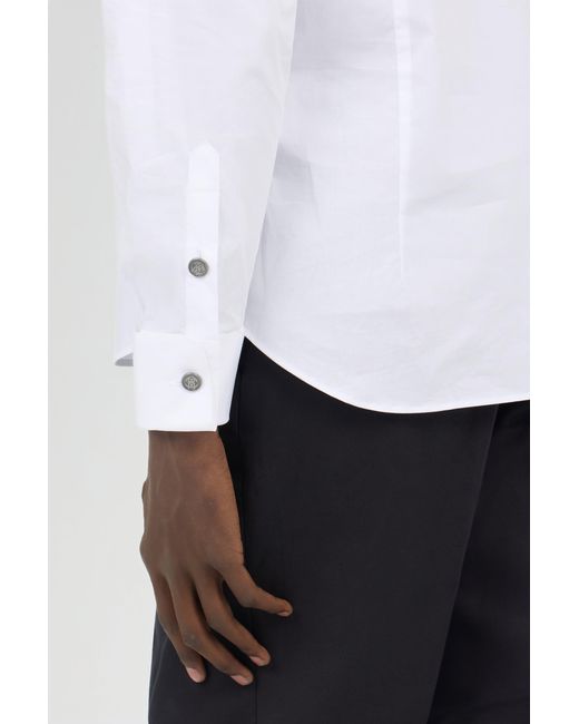 Roberto Cavalli White Tuxedo Shirt for men
