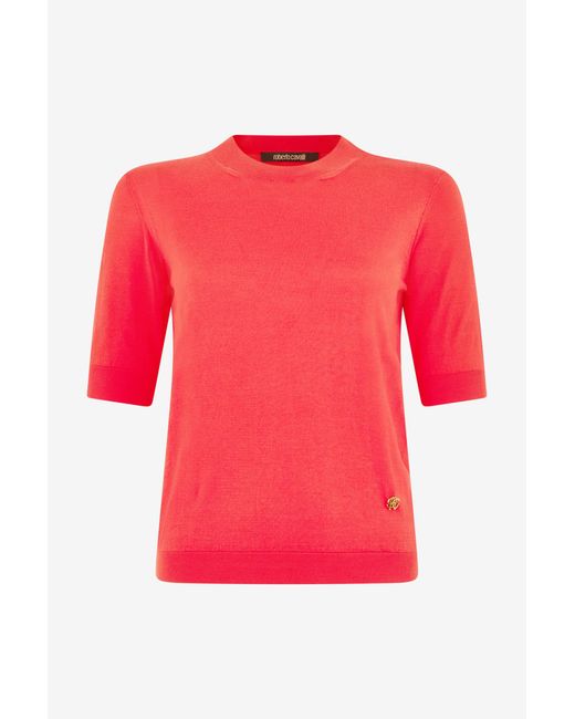 Roberto Cavalli Red Coral Sweater