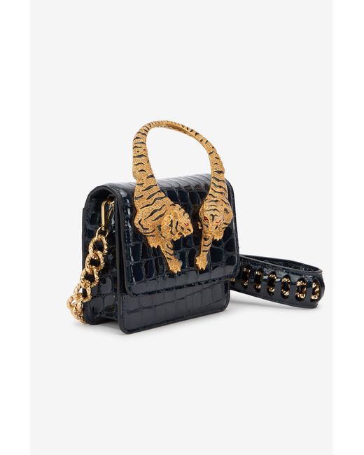 Roberto Cavalli Blue Small Roar Bag