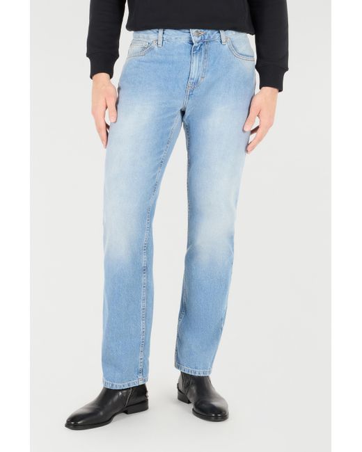 Roberto Cavalli Blue Jeans With Faded Detailing for men