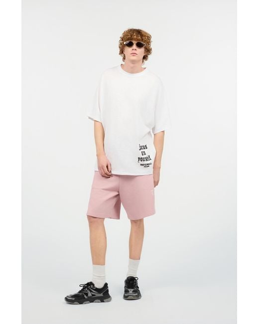 Roberto Cavalli White T-Shirt With Mirrored Jaguar And Jc Monogram for men