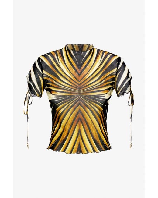 Camiseta Estampado Ray Of Roberto Cavalli de color Metallic