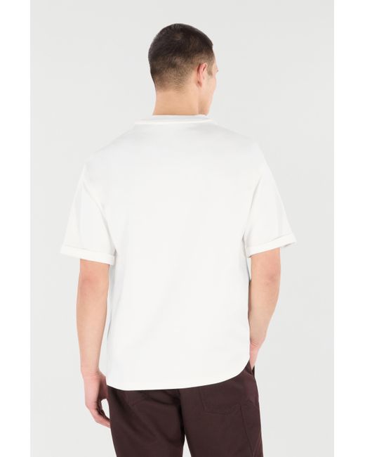 Roberto Cavalli White T-Shirt With Embroidered Logo for men