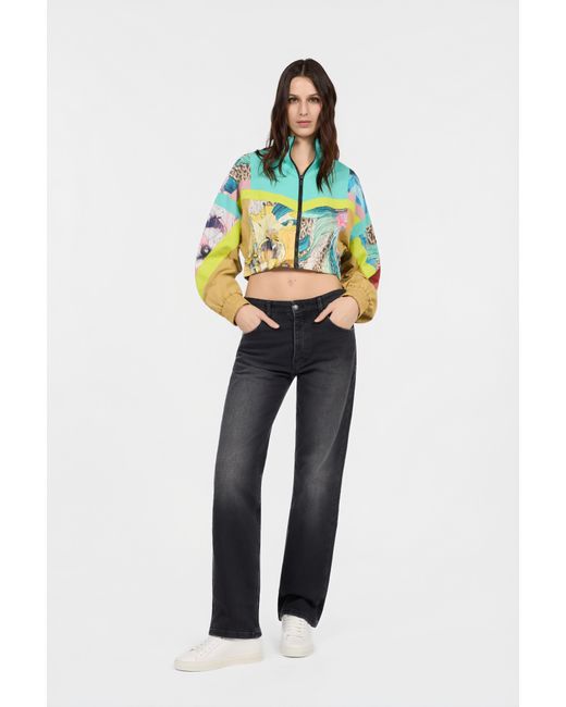 Roberto Cavalli Blue Windbreaker