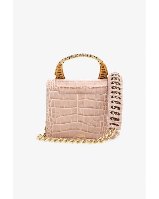 Roberto Cavalli White Medium Roar Bag