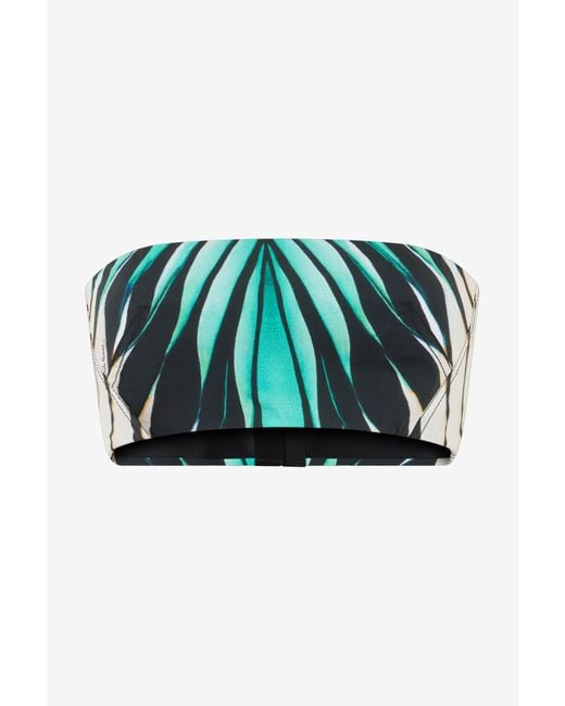 Haut Bandeau Imprimé Ray Of Sea Roberto Cavalli en coloris Green