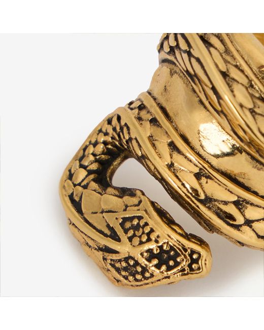 Roberto Cavalli Metallic Serpentine Ring