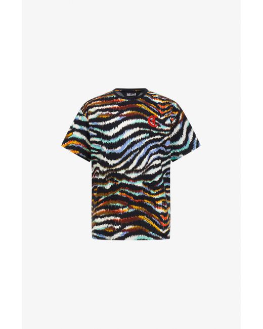 Roberto Cavalli Multicolor Just Cavalli T-Shirt for men