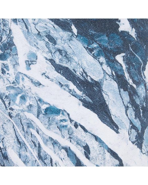 Roberto Cavalli Blue Rubane Print Jeans