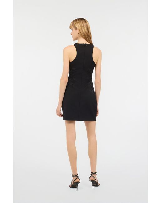 Roberto Cavalli Black Zweifarbiges Minikleid Mit Cut-Out