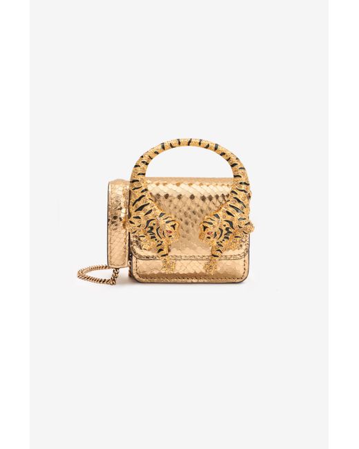 Roberto Cavalli Metallic Snake-Effect Roar Phone Case