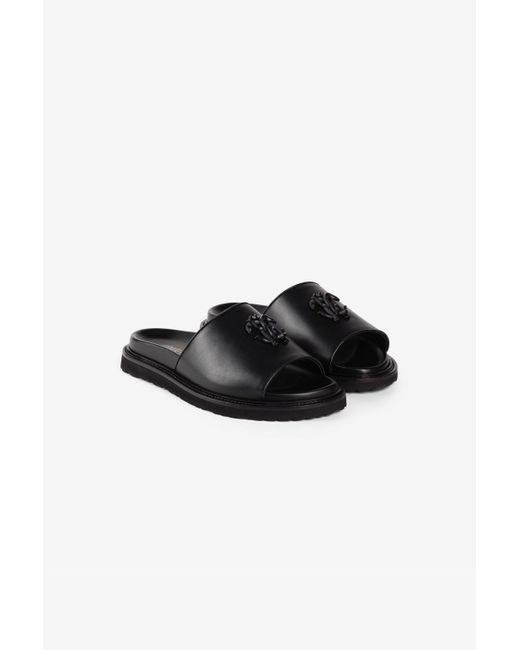 Roberto Cavalli Black Sandal for men