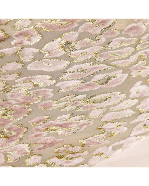 Roberto Cavalli White Long Slip Dress With Leopard Print Pattern