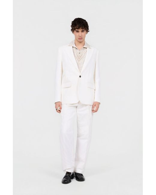 Roberto Cavalli Natural Jacket With Ray Print for men