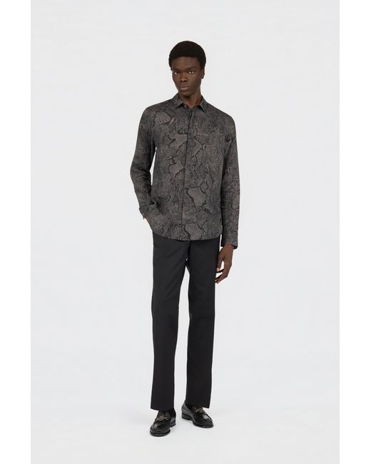 Chemise Imprimé Python Roberto Cavalli pour homme en coloris Black