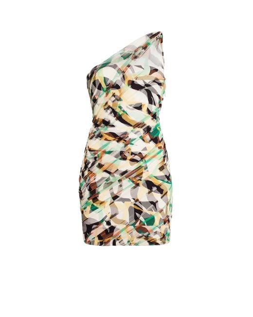 Roberto Cavalli White Macro Tiger Twiga Tulle Dress