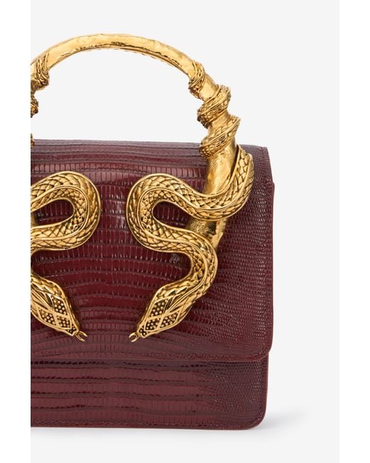 Roberto Cavalli Multicolor Serpentine Bag