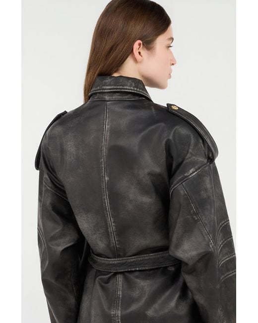 Roberto Cavalli Black Leather Jacket