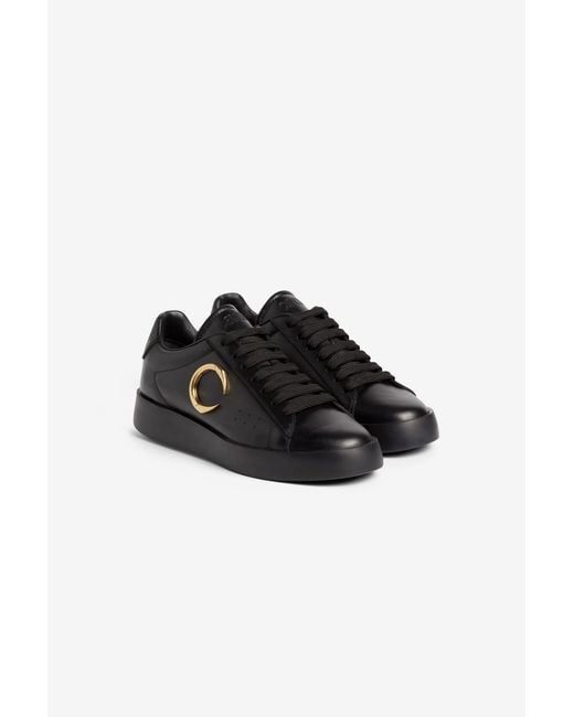 Roberto Cavalli Black C Logo Sneakers