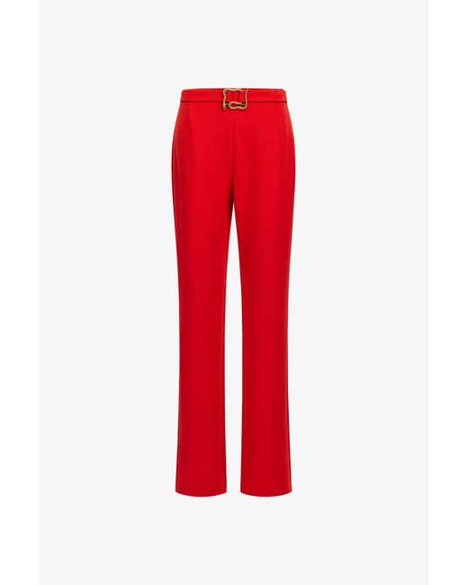 Roberto Cavalli Red Just Cavalli Pants