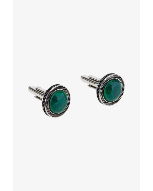 Roberto Cavalli Blue Cufflinks With Stone for men
