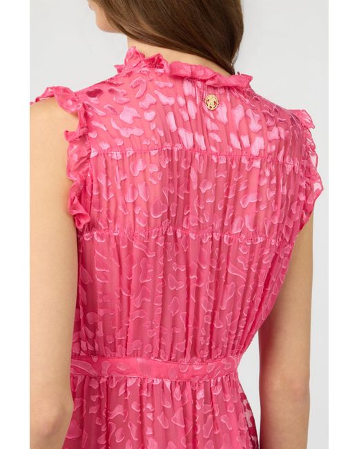 Roberto Cavalli Pink Tone-On-Tone Leopard Shirt