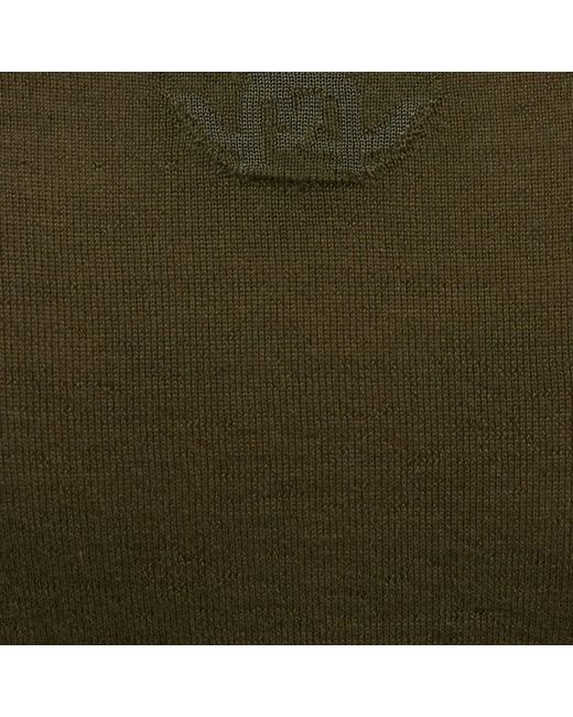 Roberto Cavalli Green Long Sleeve Knit Top