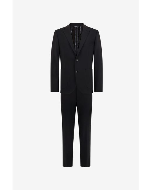 Roberto Cavalli Black Tailored Suit for men