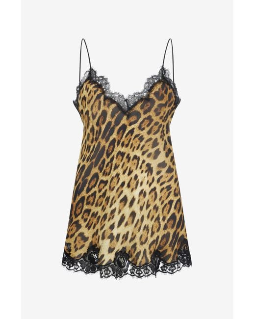 Abito Sottoveste di Roberto Cavalli in Brown